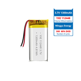 3.7 V Li-ion Battery 112448-1300mah